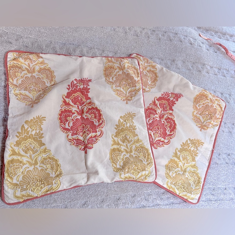 Pottery Barn Pillow Covers, set of Two, Great Used Condition